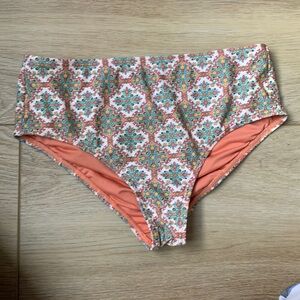 Boho highwaisted swim bottoms full coverage